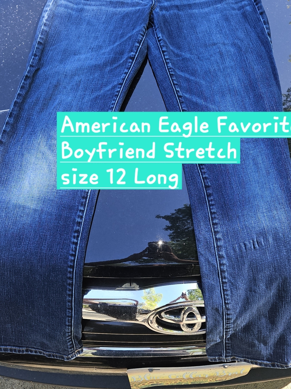 American Eagle Outfitters Men’s Dark Blue Relaxed Jeans